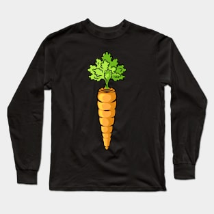 Carrot (Vegan Vegetarian) Long Sleeve T-Shirt